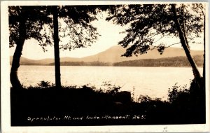 RPPC Speculator Mt. and Lake Pleasant NY c1920s Vintage Postcard A37