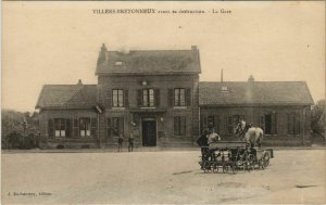 CPA VILLERS-BRETONNEUX avant la destruction la Gare (758062)