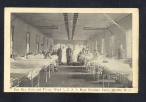 CAMP MERRETT NEW JERSEY NJ US ARMY BASE HOSPITAL INT. INTERIOR VINTAGE POSTCARD