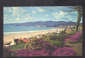 SANTA MONICA CALIFORNIA BAY SWIMMING BEACH BLOOMFIELD IOWA VINTAGE POSTCARD