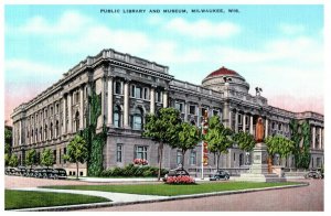 Public Library & Museum Milwaukee Wisconsin Postcard