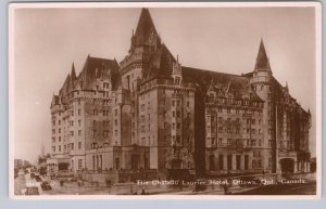 Chateau Laurier, CNR Hotel, Ottawa, Ontario, Vintage Real Photo Postcard RP RPPC