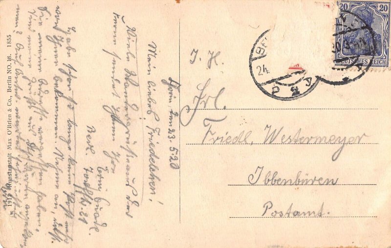 Germany 1920 Chorin Klosterl and Kriegerdenkmal Abbey vintage postcard
