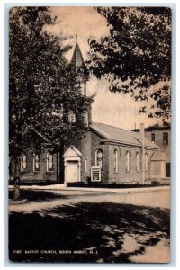 1948 First Baptist Church View South Amboy New Jersey NJ Posted Vintage Postcard 