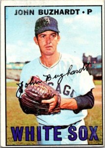 1967 Topps Baseball Card John Buzhardt Chicago White Sox sk2129