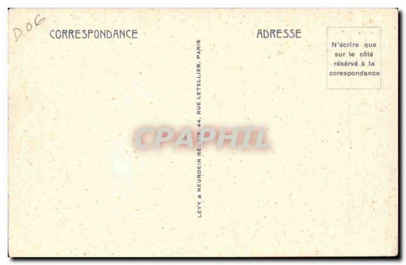 Route of the great Corniche between Nice and Eze - Old Postcard