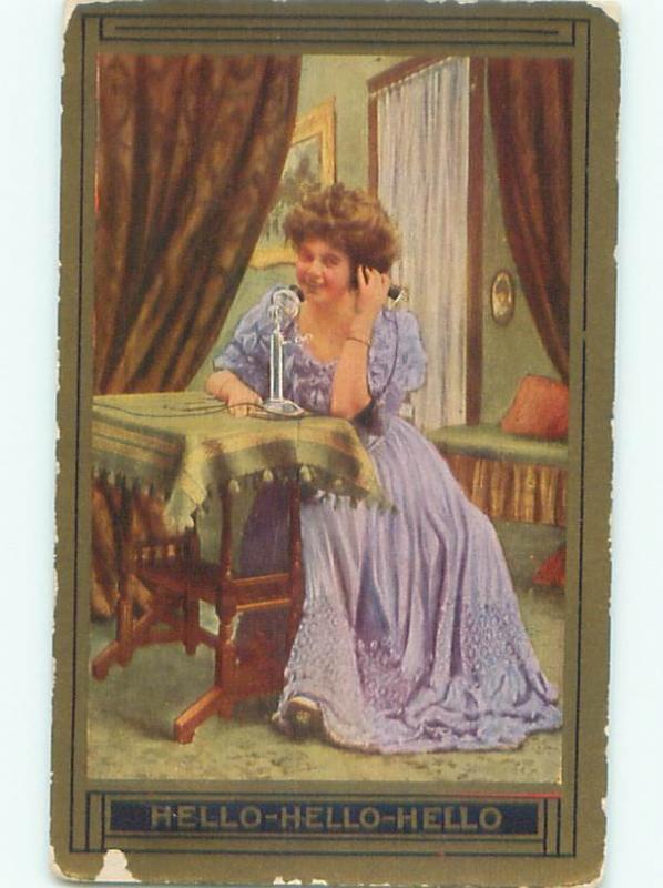 Divided-Back PRETTY WOMAN Risque Interest Postcard AA8316