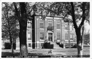 J46/ Harrison Arkansas RPPC Postcard c1950s Boone County Court House 82