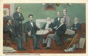 Proclamation of Emancipation U S Capitol Washington DC Postcard