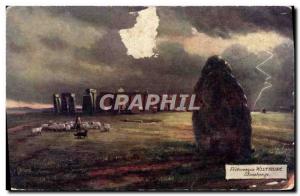 Old Postcard Picturesque Wiltshire Stoneherge