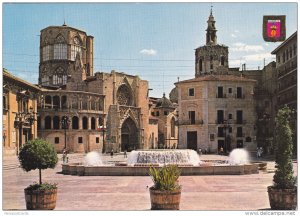 Square of the Virgin, Water Fountain, VALENCIA, Spain, 50-70's