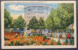 Vintage Postcard 1944 Roller Coaster Riverview Beach Pennsville New Jersey (NJ)