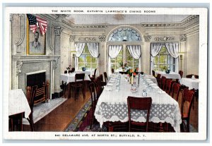 1942 Kathryn Lawrence's Dining Room Buffalo NY Hinsdale NY Postcard 