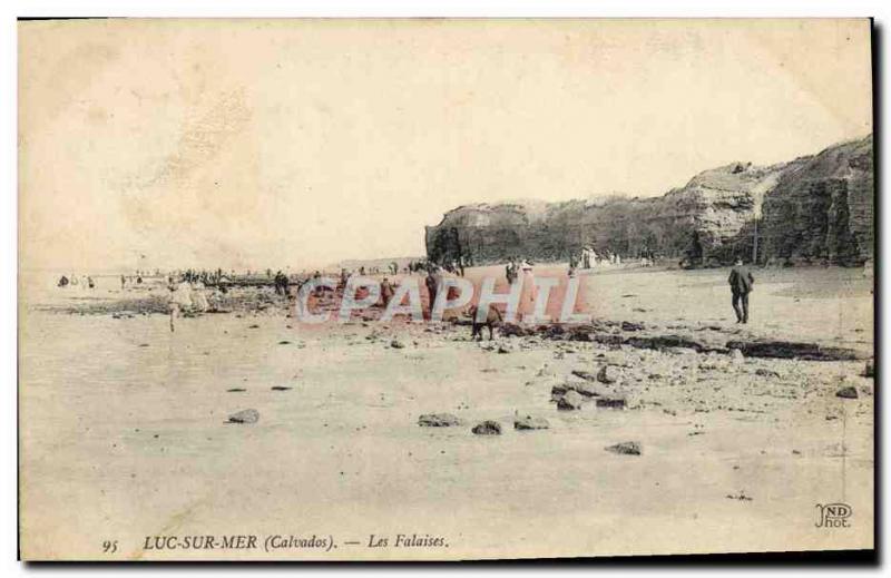 Old Postcard Luke sea cliffs