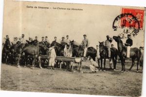 CPA Camp de SISSONNE Les Chevaux aux Abreuvoirs (280305)