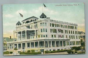 ASBURY PARK NJ LAFAYETTE HOTEL ANTIQUE POSTCARD