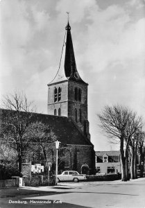 Lot356 domburg hervormde kerk real photo car netherlands