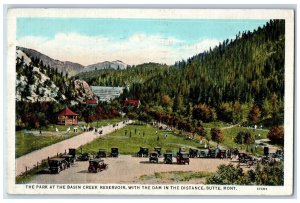 1938 The Park At Basin Creek Reservoir Butte Montana MT Posted Postcard 