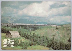 Transportation~Train~Amtrak's Superliner~Empire Builder~Bridge~Continental PC 