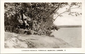 Canadian Keswick Ferndale Muskoka Ontario Unused Arthur Lane RPPC Postcard F27