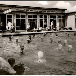 c1953 Bad Bellingen Germany Thermal RPPC Mineral Spa Swimmers Pool Water Bath