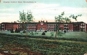 VINTAGE POSTCARD VETERANS' HOSPITAL AND SOLDIERS' HOME MARSHALLTOWN IOWA 1908