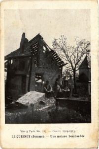 CPA MILITAIRE Guerre-Le Quesnoy, Une maison bombardée (315451)