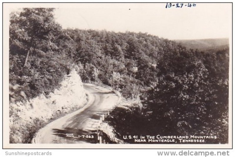Tennessee Monteagle U S 41 In The Cumberland Mountains 1948