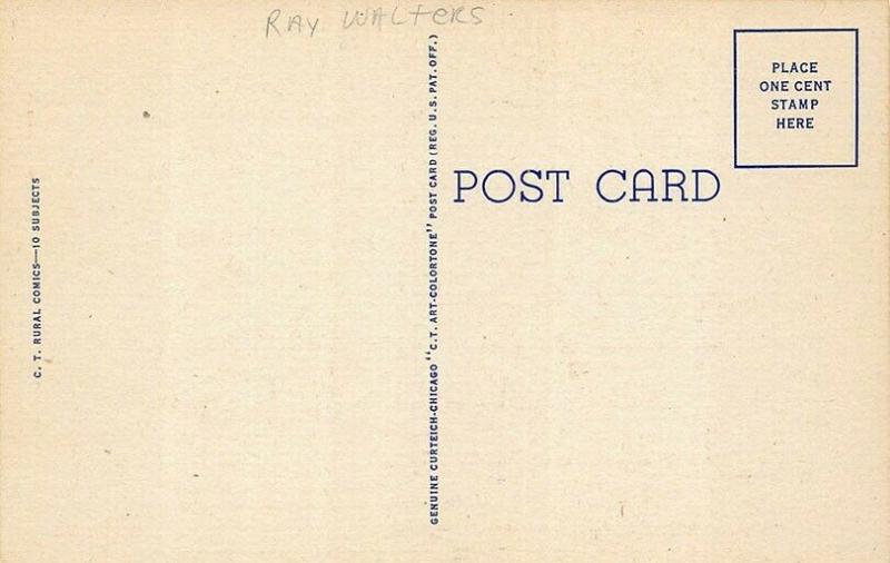 Ray Walters Gandering Around Here Curt Teich Publisher Postcard