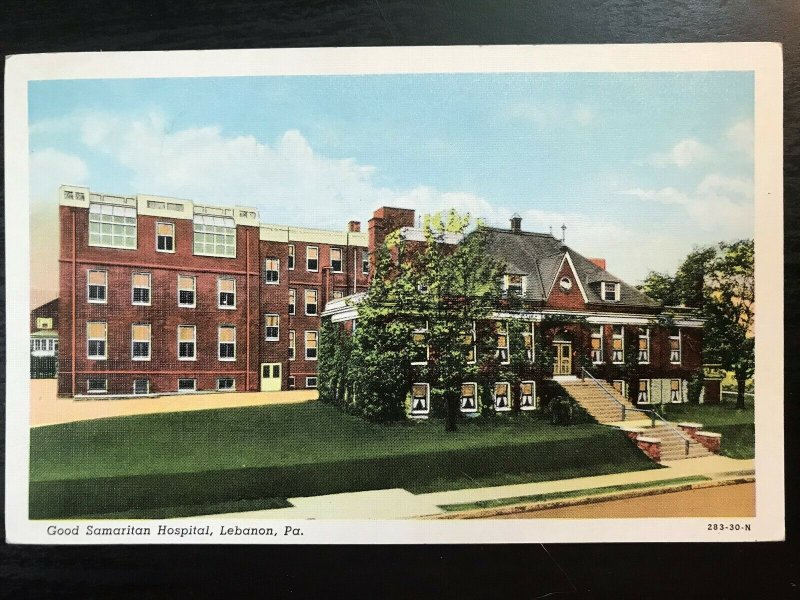 Vintage Postcard 1915-1930 Good Samaritan Hospital Lebanon Pennsylvania