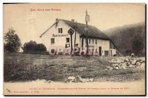 Old Postcard Customs Cols des Vosges At the Col du Bonhomme Frontiere between...