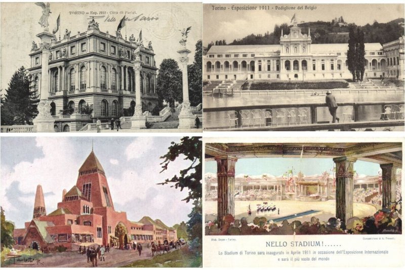 EXPOSITION 1911 TORINO ITALY 54 Vintage Postcards with BETTER! (L5921)