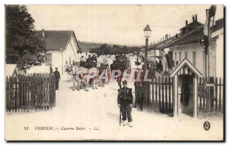 Postcard Verdun Old Barracks Army Radet