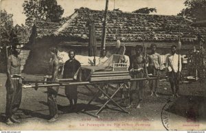 indochina, Cambodia, PHNOM PENH, Pho, King's Palanquin and its Bearers (1906)