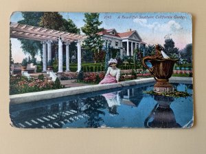Beautiful Southern California Garden CA Litho Postcard C1142090005