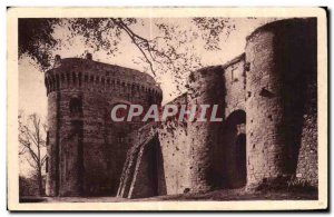 Old Postcard Brittany Dinan Chateau de la Duchesse Anne and the False Door