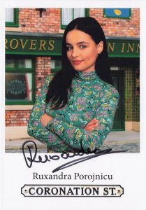 Ruxandra Porojnicu Coronation Street RARE Hand Signed Cast Card Photo