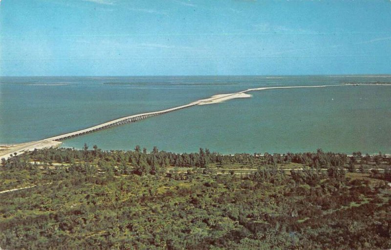 Captiva Islands Florida New Bridge and Causeway Aerial View Postcard AA23793 