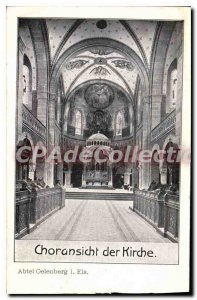 Postcard Old Choransicht Der Kirche abtei Oelenberg