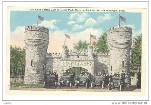 Dixie Sight Seeing Cars at Point Park Gate on Lookout Mountain, Chatanooga, T...