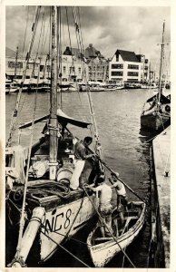 curacao, N.W.I., WILLEMSTAD, Custom House (1956) Foto Fisher RPPC Postcard