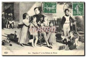 Old Postcard History Napoleon 1st and children Murat