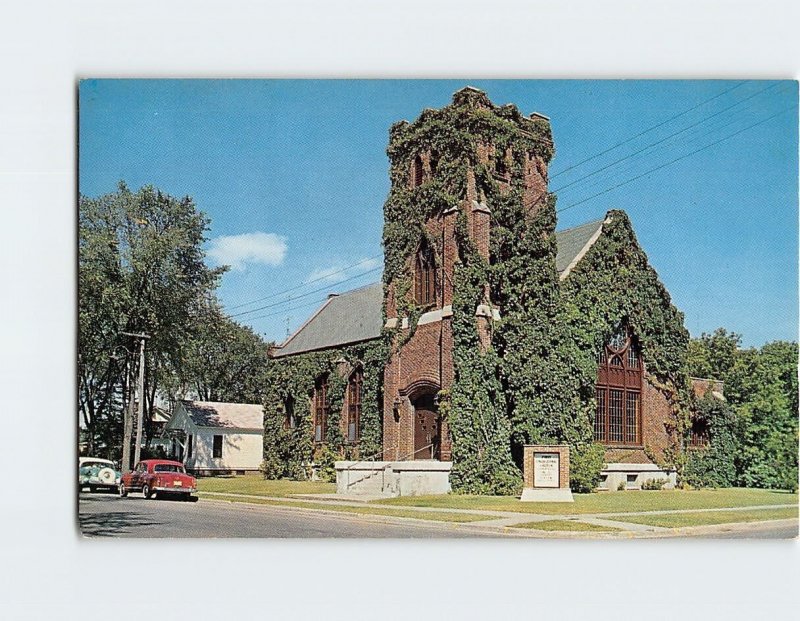 Postcard First Congregational Church, Eagle River, Wisconsin