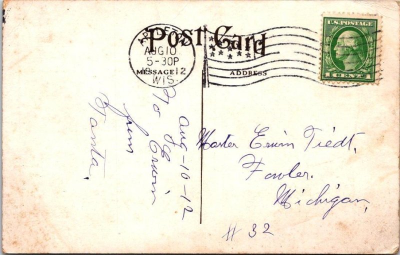 Appleton, WI Wisconsin PETTIBONE-PEABODY RETAIL STORE~Street Scene 1912 Postcard