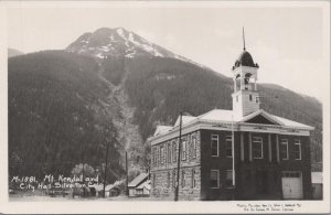 Postcard Mt Kendall and City Hall Silverton CO Colorado