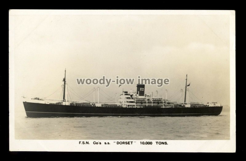ca0352 - Federal Steam Nav Cargo Ship - Dorset - postcard