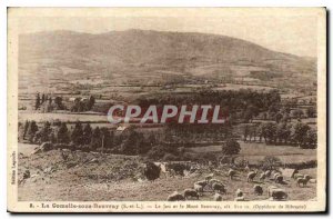 Postcard Old La Comelle sous Beuvray S and L Game and Mont Beuvray