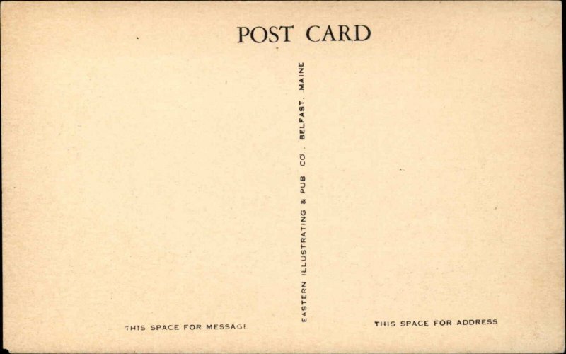 Freeport Maine ME Half Moon Cabins Motel Cottages Vintage Postcard