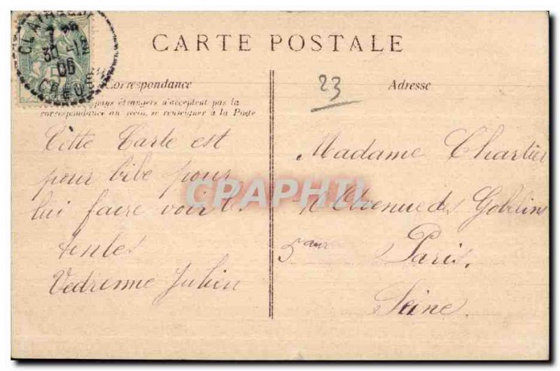 Old Postcard The coutine camp I artillery Army