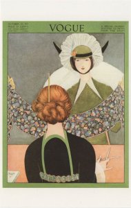 Ladies 1913 Fashion USA Shops Satanic Angel Economy Magazine postcard